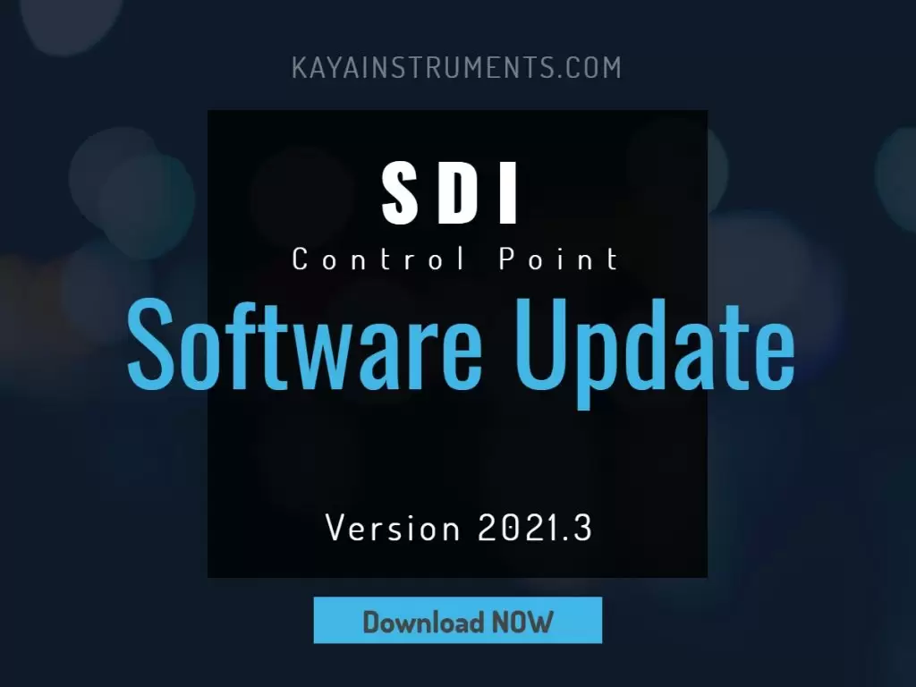 SDI Control Point Software Update V2021.3